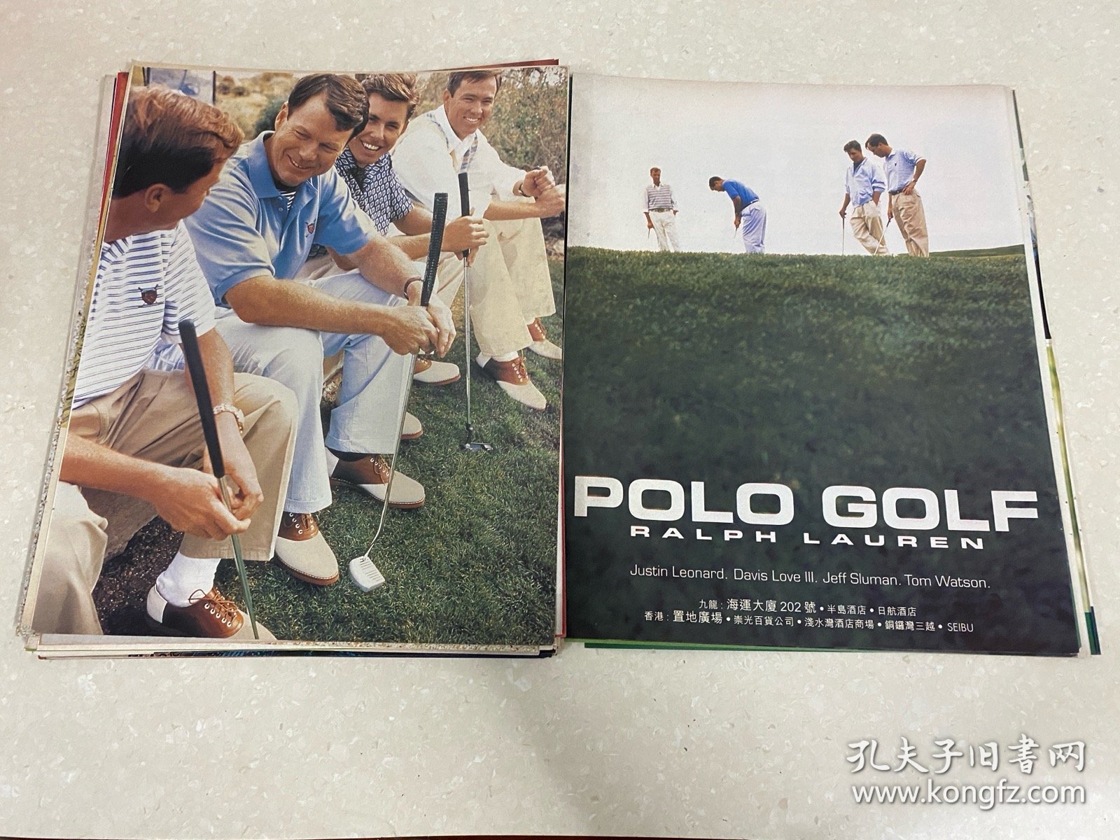 【彩页16开2面】拉夫劳时装伦服装服饰品牌Ralph Lauren POLO