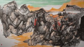 安徽美协秘书长王成功展览作品六尺山水 王成功，1964年生于新疆、祖籍安徽濉溪。居北京，游于艺。历任安徽中山画院副院长，民革中央画院理事，中华文化促进会理事、中国艺术家联盟常务理事,中国琉璃厂画院理事，中国山水画研究院理事，安徽省中国画学会理事。安徽省美术家协会副秘书长，人民日报神州书画院特聘画家。出版有《王成功国画新作选》、《王成功国画作品集》《王成功国画展览集》等刊物。