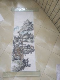 画家手绘山水画作品保真迹.。没落款。05