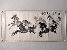 齐白石嫡传弟子宋保臣 国画作品《马到成功》一幅，