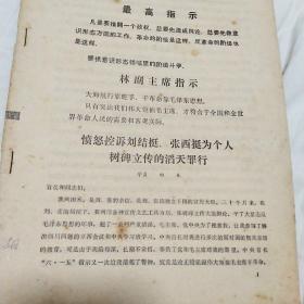 1970，四川，愤怒控诉刘结挺、张西挺为个人树碑立传的滔天罪行