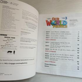 NATIONAL GEOGRAPHIC OUR WORLD PHONICS 3+STUDENT'S BOOK 3（共2册合售/附光盘）