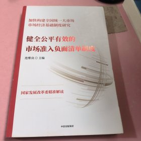 健全公平有效的市场准入负面清单制度