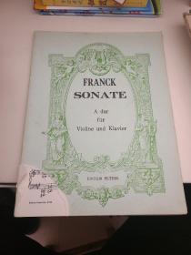 琴谱 FRANCK SONATE 弗兰克小提琴独奏曲