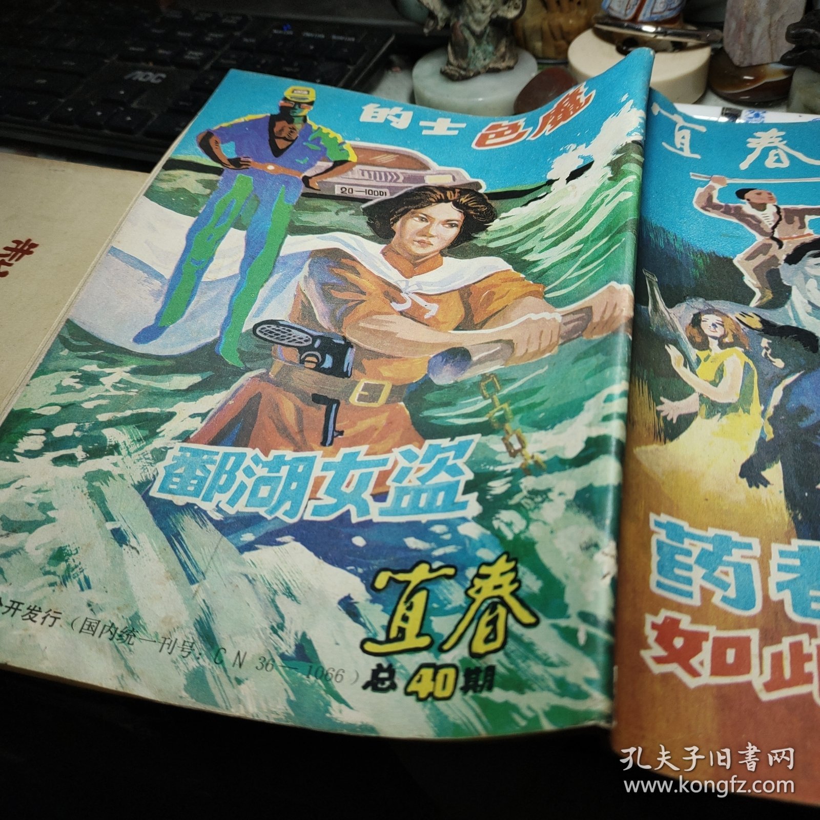 宜春文学双月刊总第40期！药都奇丐、中篇武侠小说、鄱湖女盗、中篇惊险传奇小说、如此丈夫、中篇社会法制小说、“的士”色魔、中篇纪实小说！一九八八年宜春文学双月刊