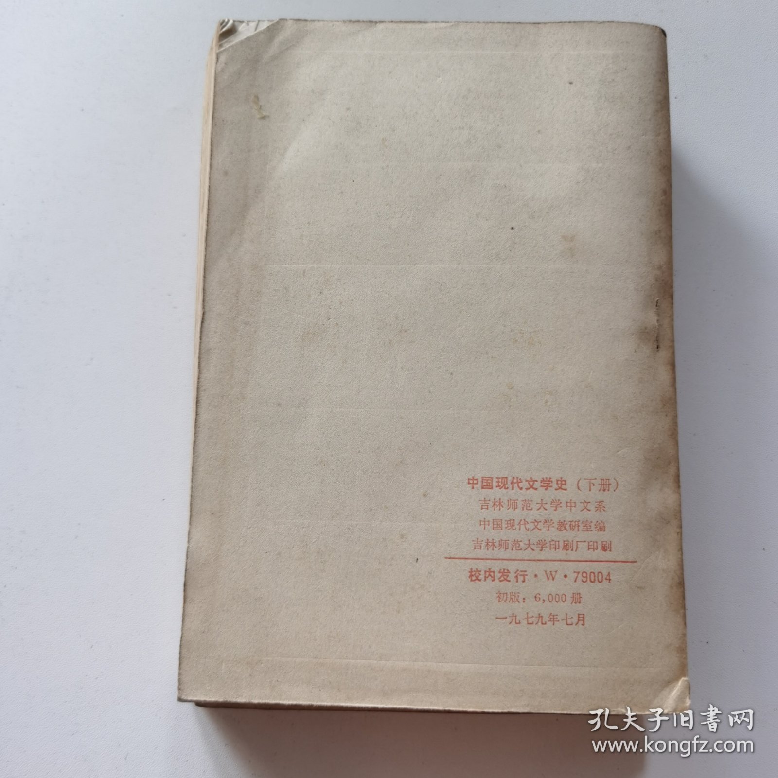 中国现代文学史（上下册）