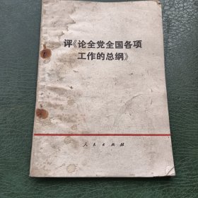 评《论全党全国各项工作的总纲》