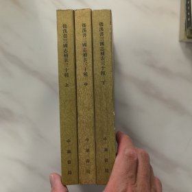 后汉书三国志补表三十种（上中下三册）