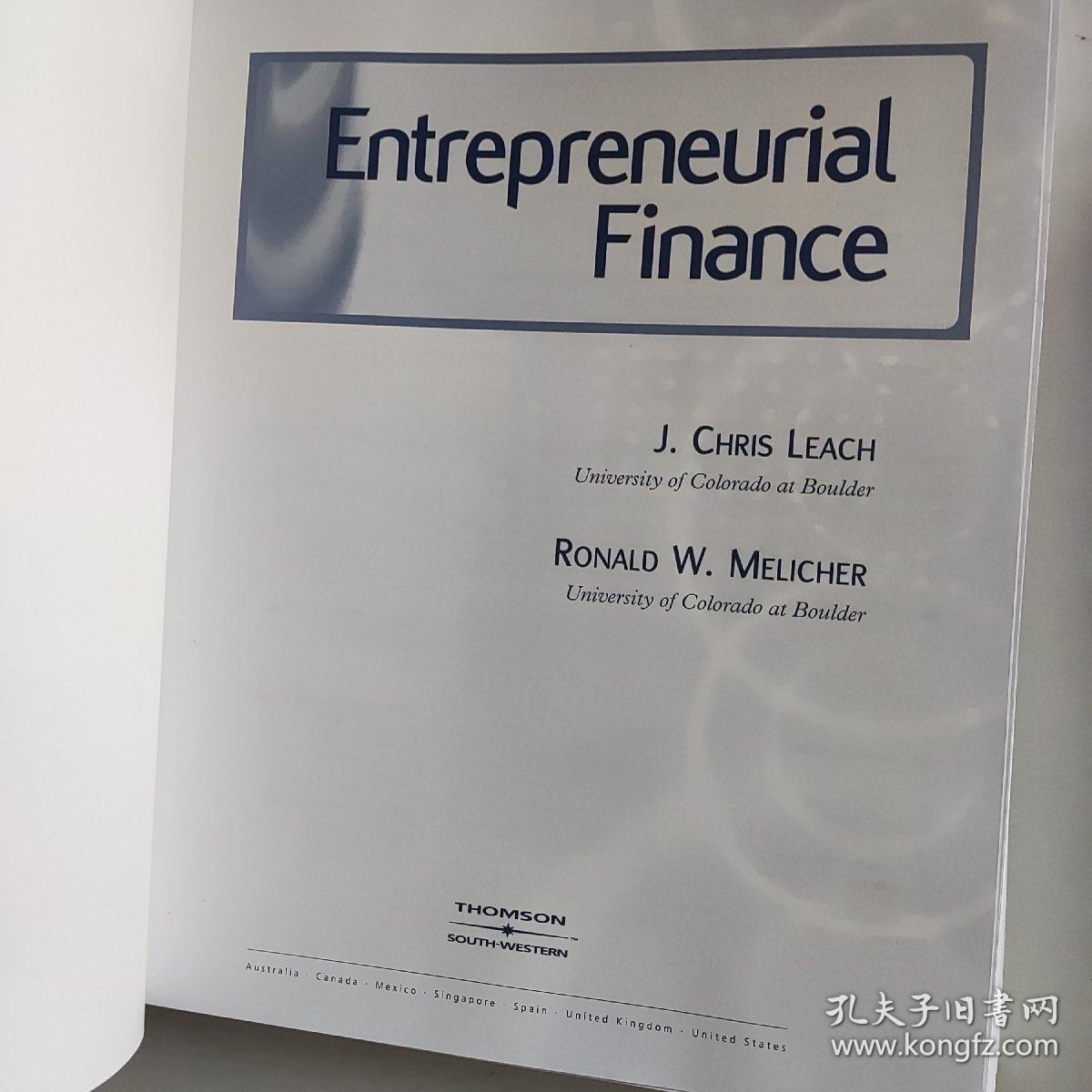 Entrepreneurial FINANCE ( 2nd Edition )   创业金融(第2版)