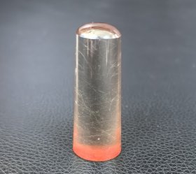 老物件：《清末民初水晶元朱文闲章》附赠闲盒