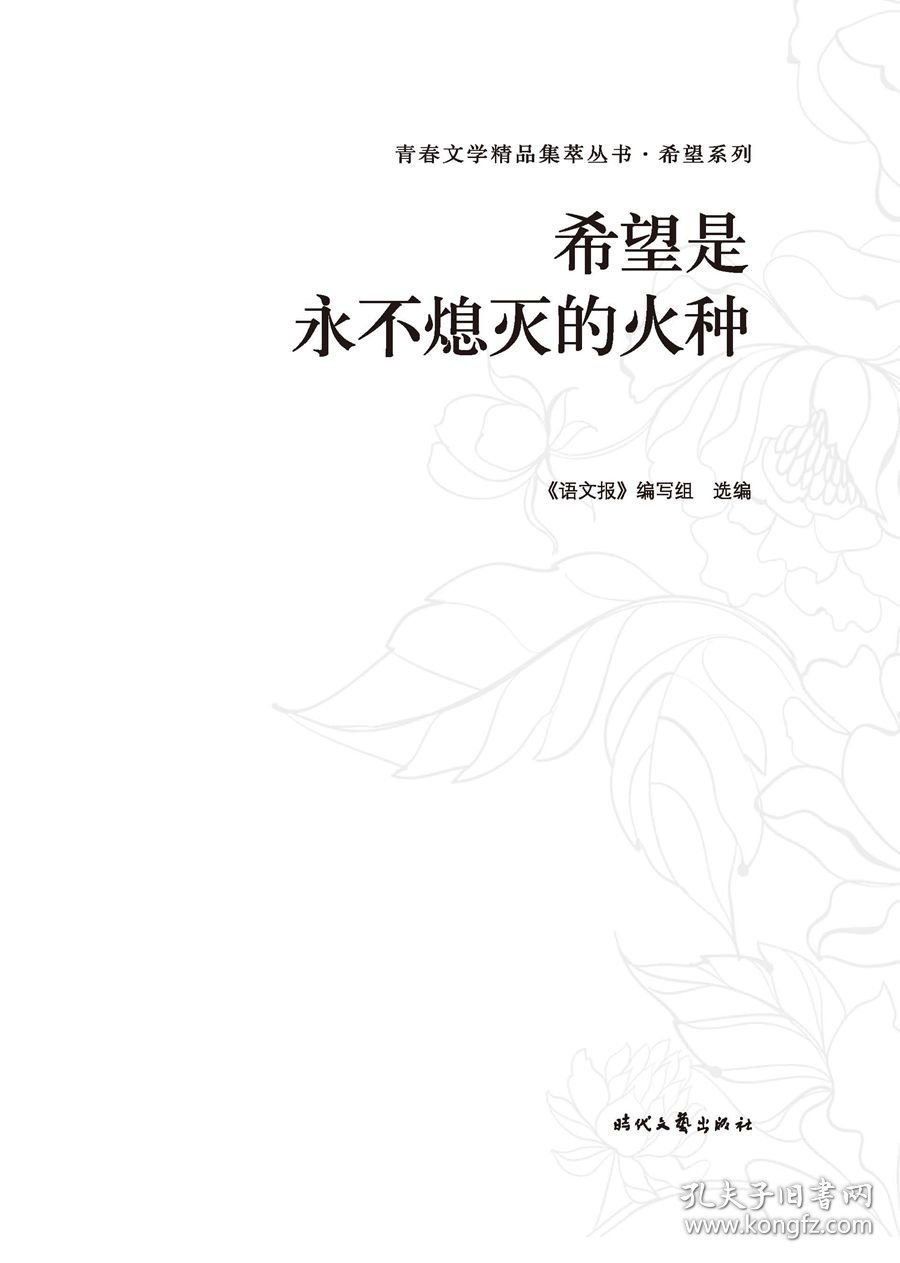 【正版新书】青春文学精品集萃丛书·希望系列希望是永不熄灭的火种