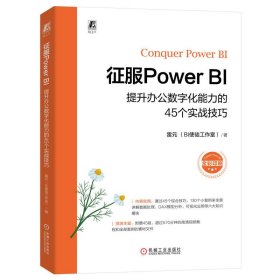 正版 征服POWER BI：提升办公数字化能力的45个实战技巧 雷元 （BI使徒工作室）   著 机械工业出版社