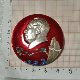 彩色松枝像章