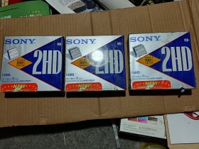 SONY 2HD 索尼全新软盘1盒10盘 共3盒30盘 未拆封