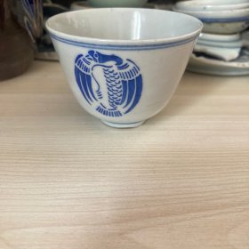 民国时期团鹤主人压手杯