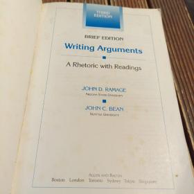 Writing Arguments A Rhetoric with Readings议论文写作技巧（包正版现货 16开）