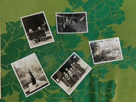 民国，宁波，游，天童寺和育王寺，照片，背面有字