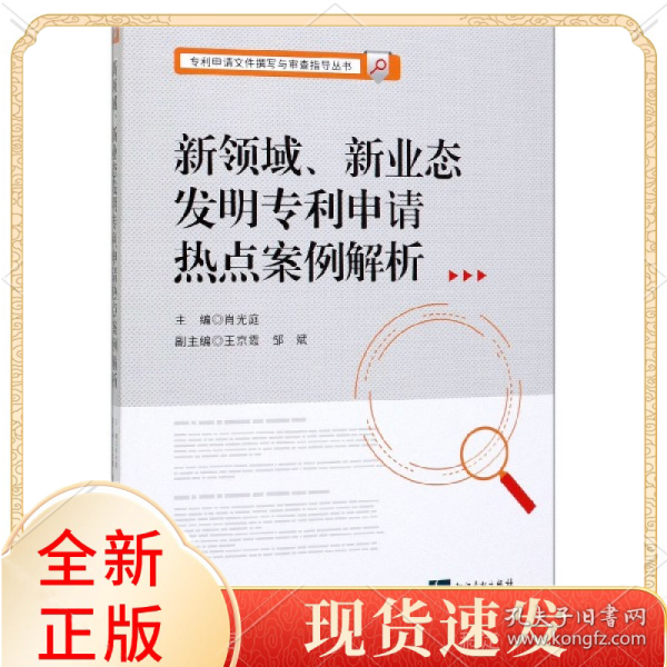 新领域新业态发明专利申请热点案例解析/专利申请文件撰写与审查指导丛书