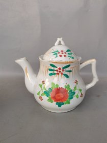 民国粉彩茶壶