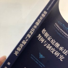 婚姻家庭继承法判例与制度研究