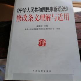 中华人民共和国民事诉讼法修改条文理解与适用