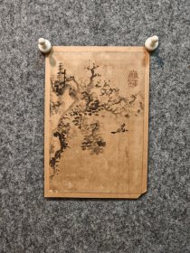 古筆山水小品【池大雅】 1723 - 1776（享保八〜安永五）54歲。原姓池 野，名勤、亮、耕、無名，字公敏，又字子職、貸成.戴成， 號大雅堂、待賈堂、九霞山樵、葭庵、三岳道者、霞樵、玉海、竹居、子井、鳧滸釣叟、為龍居士、霞庵，通稱秋平， 又稱又次郎。京都生人。少時學書，人稱神童，初學土 佐派繪畫，繼而得到柳澤淇園、祇園南海指教，兼取中 國文人畫之意、西洋畫之法