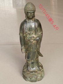下乡收来老铜佛一尊，保存完好品相一流。