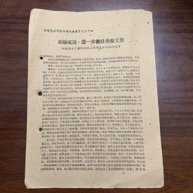 戒骄戒躁，进一步做好治安工作（铜鼓县永宁镇民兵独立营代表卢水新的发言）