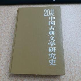 20世纪中国古典文学研究史