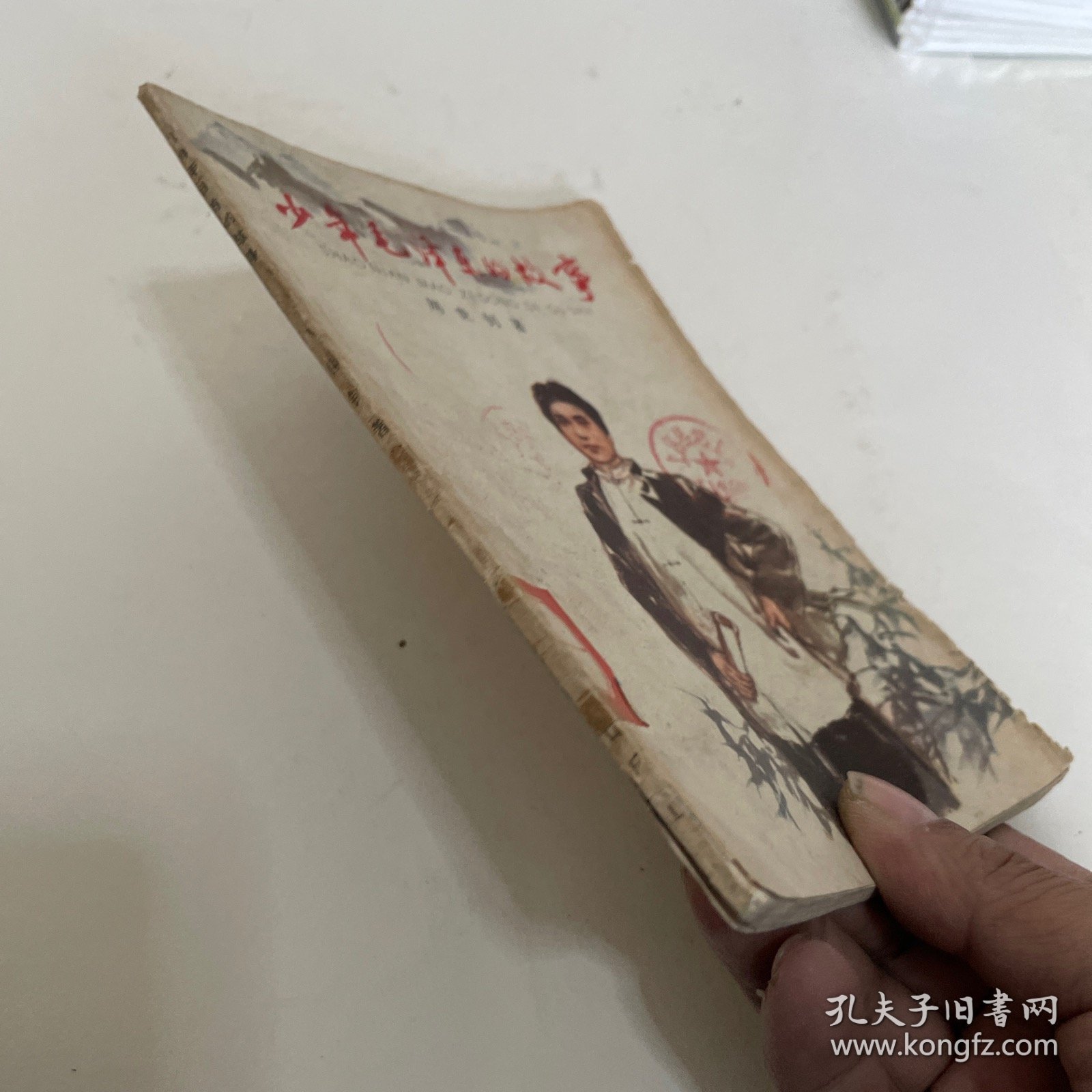 少年毛泽东的故事，馆藏，品相如图，70年代插图本