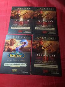 DIABLO(游戏说明书+1张GAME  DVD+4张卡片)