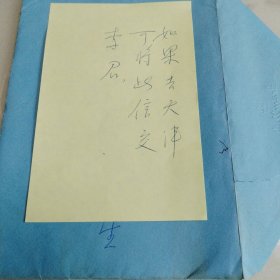 著名画家 王羽仪 旧藏：致李中奇，《百蚁图》的感受 复印稿4页，带手递封