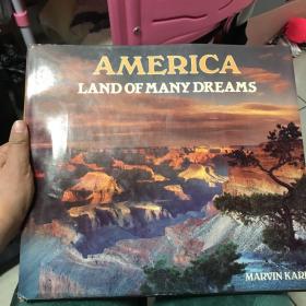 英文原版 AMERICA LAND OF MANY DREAMS（美国的许多梦想之地） 画册签名版