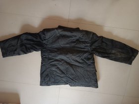 老中山装 毛皮棉袄 衣襟袖口有磨损 道具收藏使用