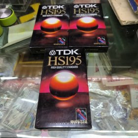 TDK,HS195录像带空带未拆封。