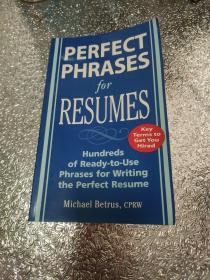 PERFECT PHRASES 4 RESUMES