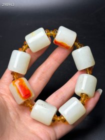 珍藏清代和田玉玉勒子手串