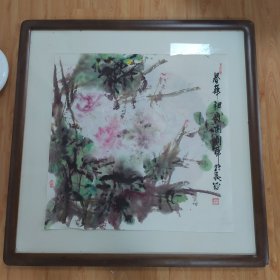 写意画【012】高国华国画 一九四一年生于西安，祖籍山东济南人。 素喜丹青，七十年代初曾师著名画家叶访樵先生。以书画自娱，其责己也重以周，其待人也轻以约。淡泊宁静，然观其画，浑厚天成，酣畅淋漓，以扫纤靡浮俗之气，画家不拘数家，其自诩直抒胸意而已，似于画外有所得者。高国华先生现为:陕西省美术家协会会员。西安市美术家协会会员。陕西书画研究会。西安中国画研究院画家。锦墨堂书画研究院高级顾问。