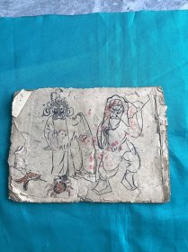 民国民间艺人手绘戏曲人物等内容画作一册