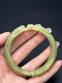 和田玉老黄玉镯