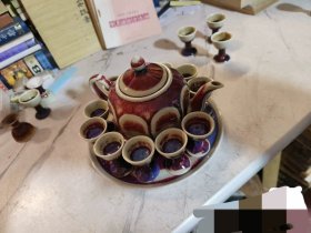 70 80年代的钧瓷八方壶禹县钧瓷厂
