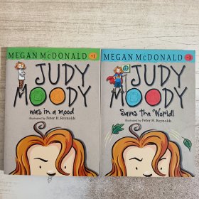 Judy Moody: Saves the World!/ Was in a Mood (Megan McDonald No.1+No.3) 2本合售 朱迪穆迪拯救世界！