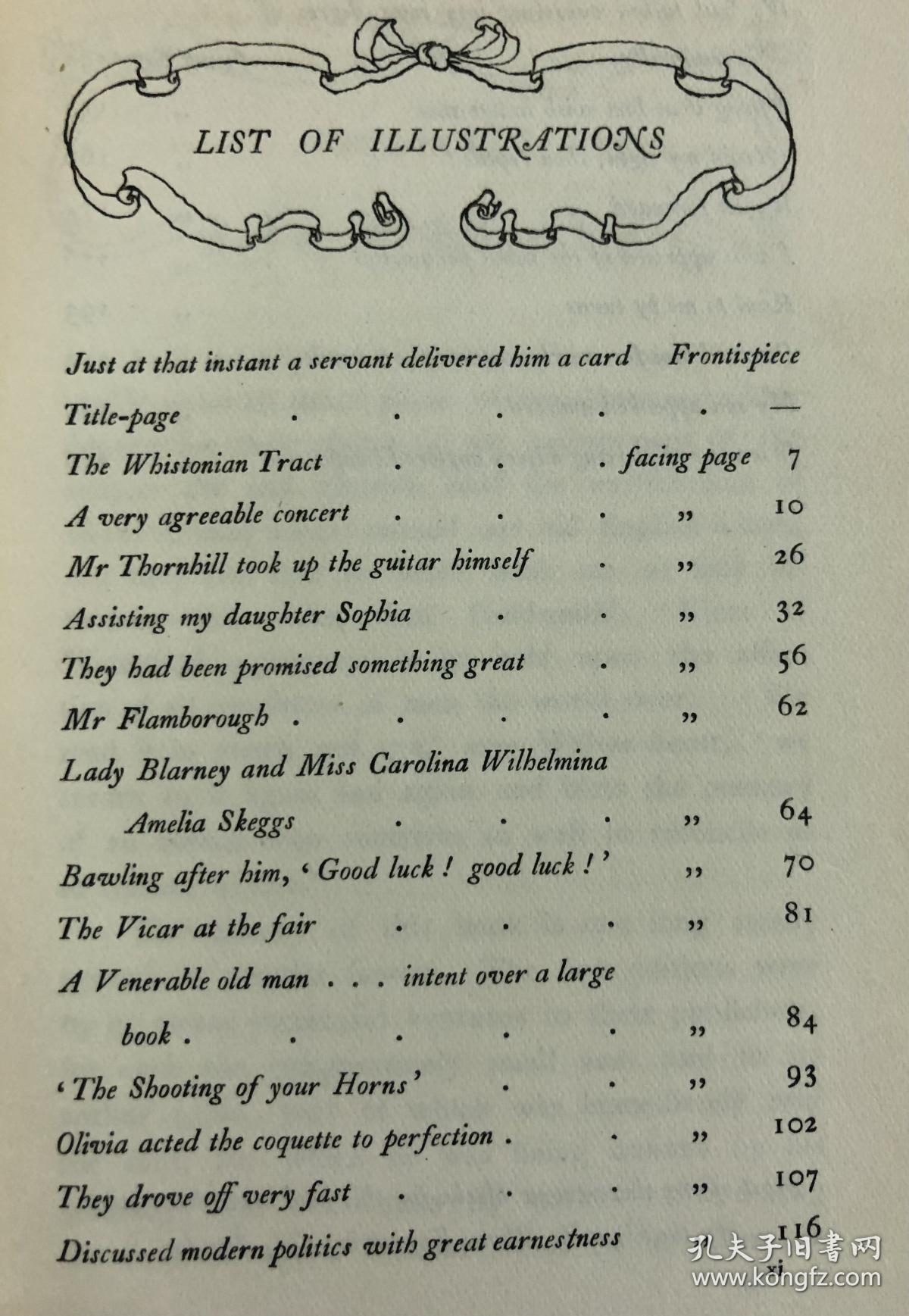 豪华羊犊皮精装：The Vicar of Wakefield 《威克斐牧师传》1904年初版豪华烫金vellum羊犊皮封面特装本， 插画大师C. E. Brock 绘本豪华满堂烫金精装古董书 24张早期套色插图 品相绝佳
