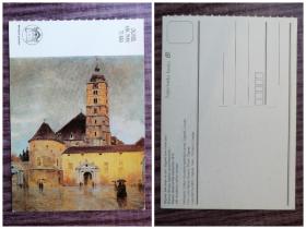 外国明信片，克罗地亚原版，美术绘画，品如图