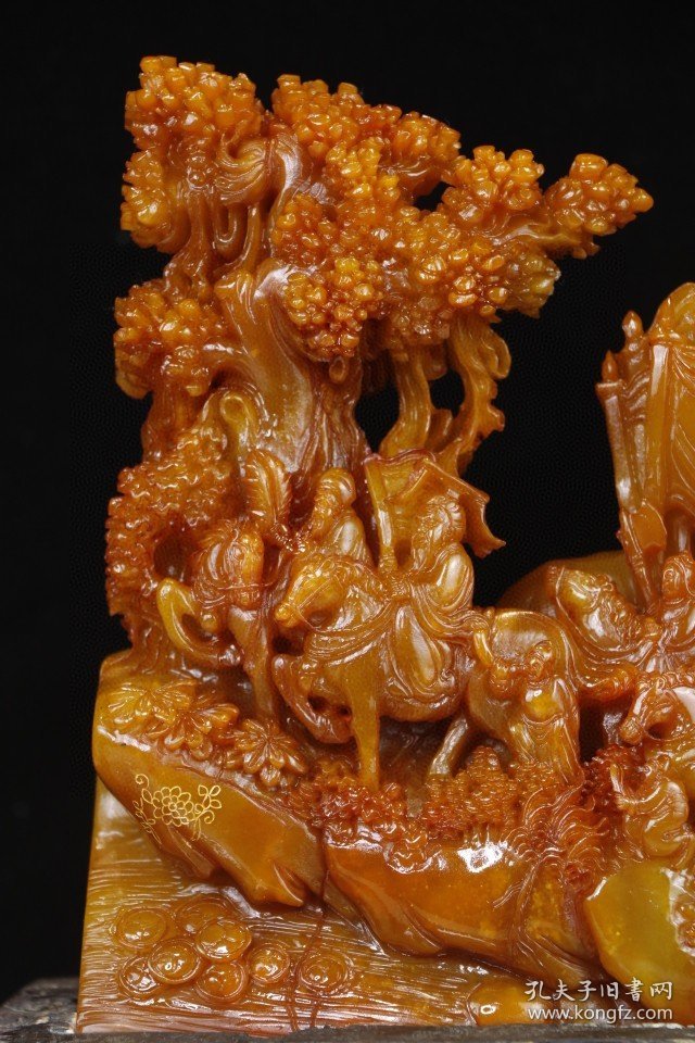 精品田黄石“一统天下”摆件