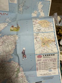 老旧地图 英文版 英国和爱尔兰