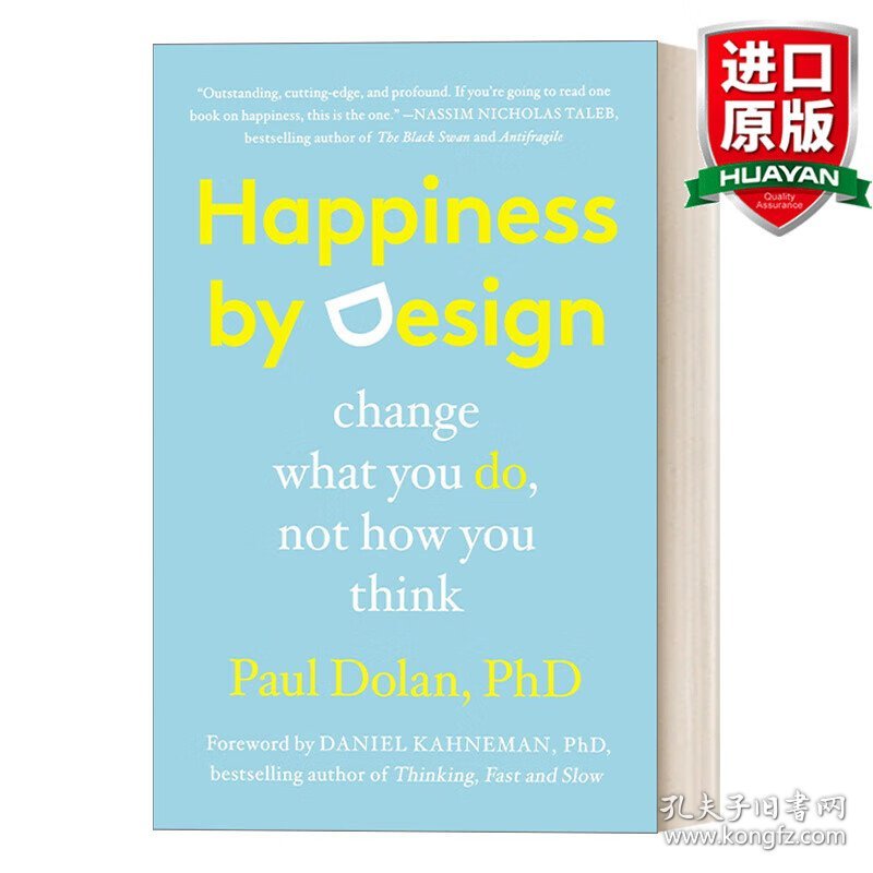 英文原版 Happiness By Design 设计幸福 情绪管理 心理学 自我提升 Paul Dolan 英文版 进口英语原版书籍