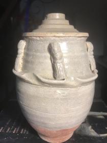 北宋南剑州窑青釉堆塑塔形盖谷仓罐（2）