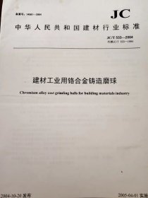 建材工业用铬合金铸造磨球