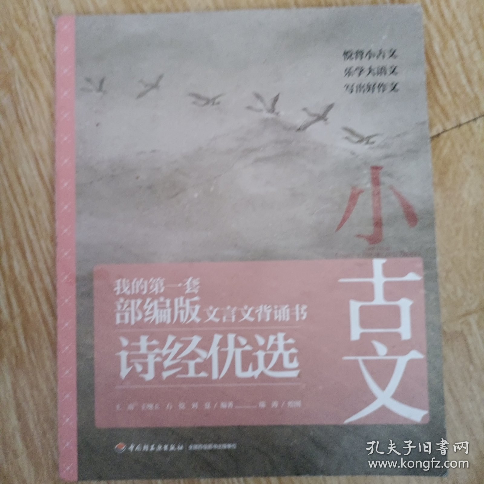 小古文：我的第一套部编版文言文背诵书 ：散文歌赋、诸子名篇、诗经优选 3册合售